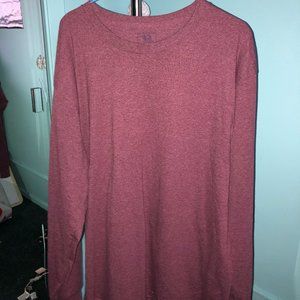 Light Burgundy long-sleeved shirt Size LG